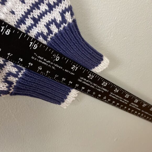 Par‎ four sweater Mens L white knit golfer snow embroidered argyle VTG - Picture 10 of 11